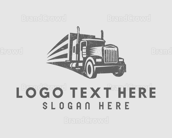 Freight Shipment Trucking Logo