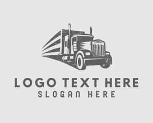Vehicle - Freight Shipment Trucking logo design