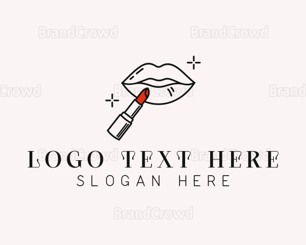 Beauty Makeup Lipstick Logo