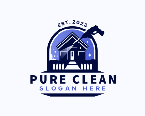 Home Cleaning Pressure Washing logo design