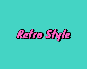 90s - Retro Pop Art Business logo design