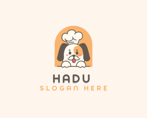 Cute Dog Chef Logo