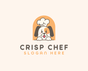 Cute Dog Chef logo design