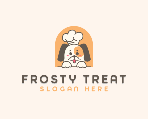 Cute Dog Chef logo design