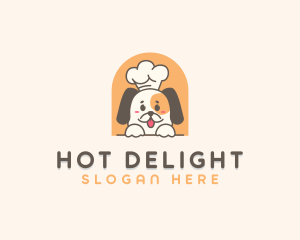 Cute Dog Chef logo design