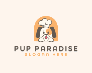 Cute Dog Chef logo design