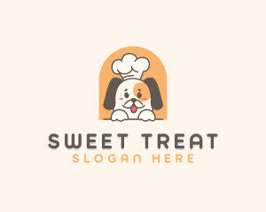 Cute Dog Chef logo design