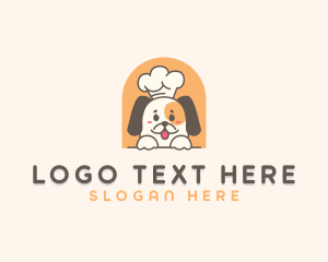 Cute Dog Chef Logo