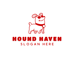 Hound - Cool Pet Dog logo design