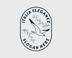 Elegant Bird Yoga logo design