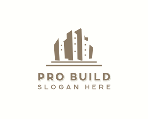 Condominium Building Realty logo design