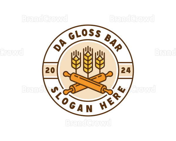 Wheat Flour Crops Logo