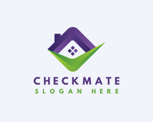 Home Realty Checkmark logo design