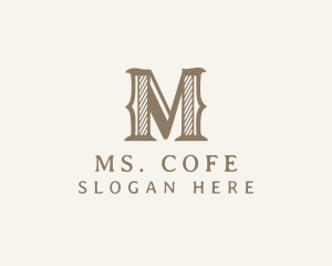 Premium Elegant Boutique Letter M logo design