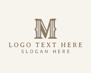 Deluxe - Premium Elegant Boutique Letter M logo design