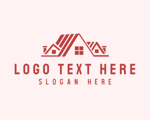 Real Estate - House Roof Apartment logo design