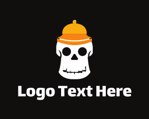 Skull And Crossbones - Bellboy Skull logo design