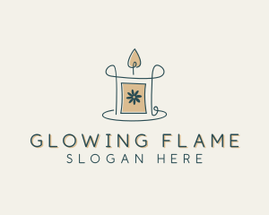 Candlelight - Flower Candle Candlelight logo design