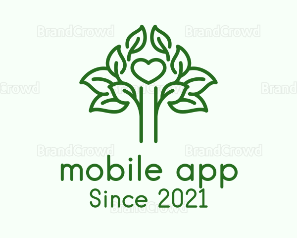 Green Tree Heart Logo