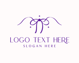 Stationery - Coquette Ribbon Stationery logo design