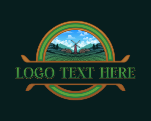 Agriculture Farming Field Logo