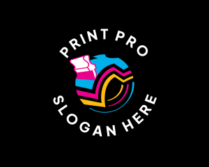 Printer - Clothing Shirt Printing logo design