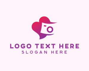 Instagram - Romantic Photographer Camera logo design