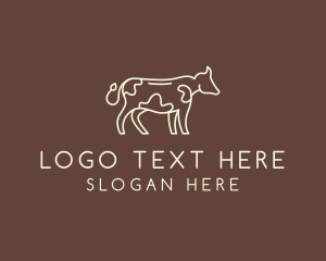 Cattle - Cow Cattle Livestock logo design