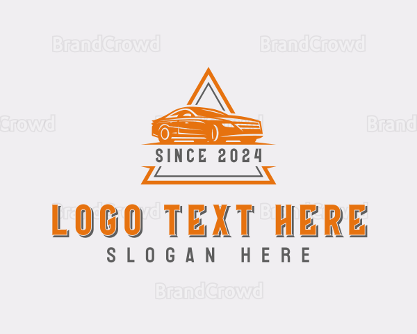 Sedan Vehicle Rideshare Logo