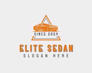Sedan Vehicle Rideshare logo design