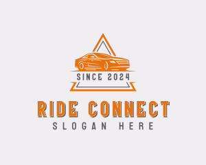 Sedan Vehicle Rideshare logo design