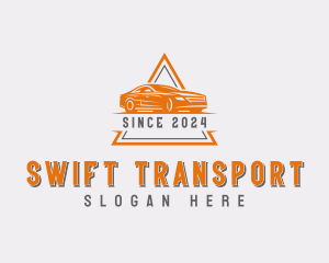 Sedan Vehicle Rideshare logo design