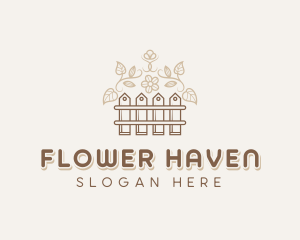 Flower Fence Backyard logo design