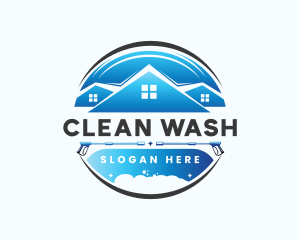 Cleaning Power Wash logo design