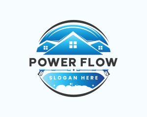 Cleaning Power Wash logo design