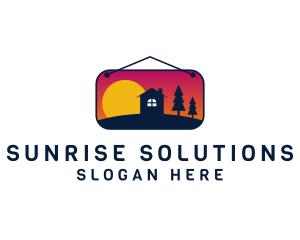 Sunrise - Sunrise Woods Lodging logo design