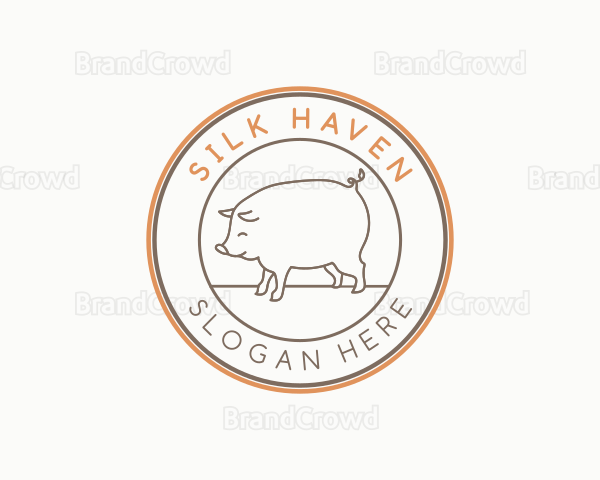 Pig Animal Livestock Logo