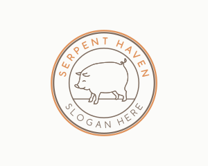 Pig Animal Livestock Logo