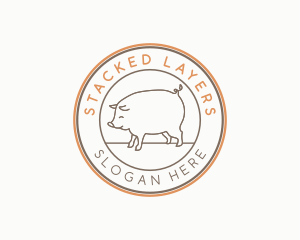 Pig Animal Livestock Logo