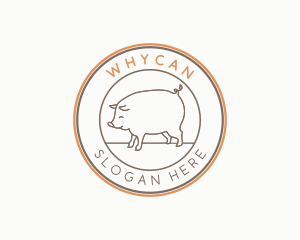 Pig Animal Livestock Logo