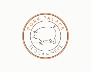 Swine - Pig Animal Livestock logo design