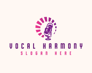 Voice - Microphone Podcast Studio logo design