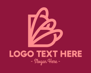 Social Media - Curvy Letter B logo design