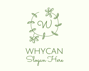 Classy - Daisy Flower Plant Wreath logo design