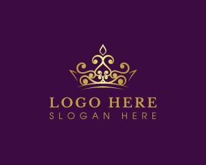 Queen - Luxury Crown Monarchy logo design