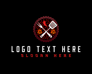 Sizzling - Sizzling Grill Cuisine logo design