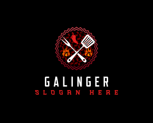 Sizzling - Sizzling Grill Cuisine logo design