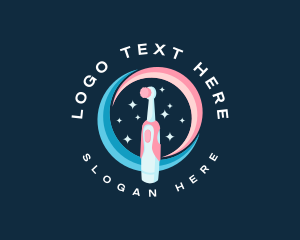 Badge - Sparkling Clean Toothbrush logo design