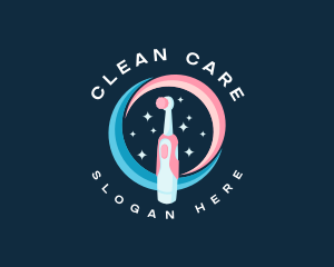 Sparkling Clean Toothbrush logo design