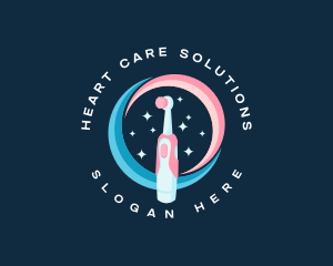 Sparkling Clean Toothbrush logo design